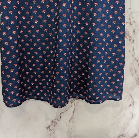 Modcloth Dress Women 10 Mushroom Amanita Timeless London Sprout With Clout - Picture 10 of 16